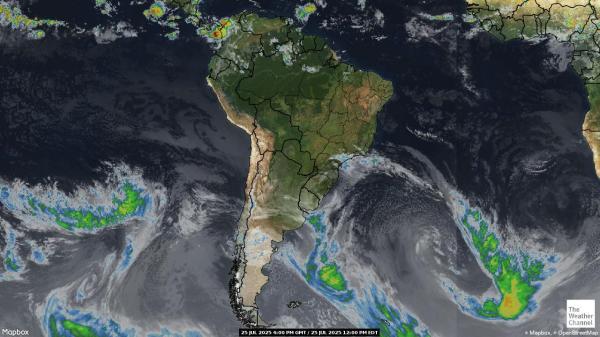 Suriname Météo nuage carte 