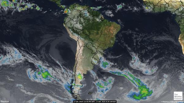 Suriname Peta Cuaca awan 