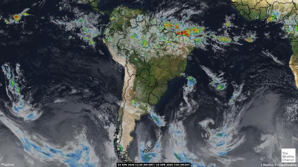 Suriname Bản đồ thời tiết đám mây 