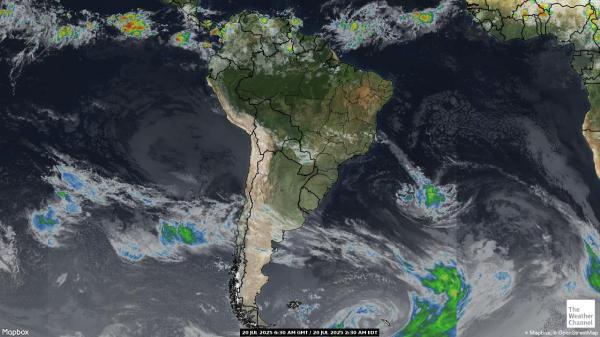 Suriname Wetter Wolke Karte 