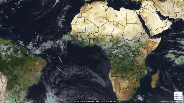 Swazilandia Mapa del tiempo pronóstico nube 
