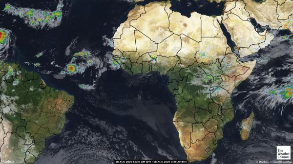 Swaziland Weather Cloud Map 