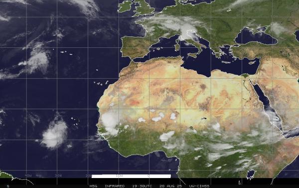 Syrie Météo nuage carte 