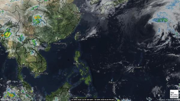 Tádzsikisztán Időjárás felhő térkép 