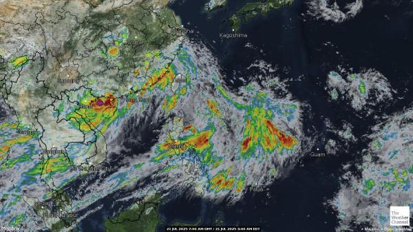 Tajikistan Weather Cloud Map 