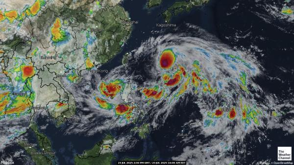 Thailand Wetter Wolke Karte 