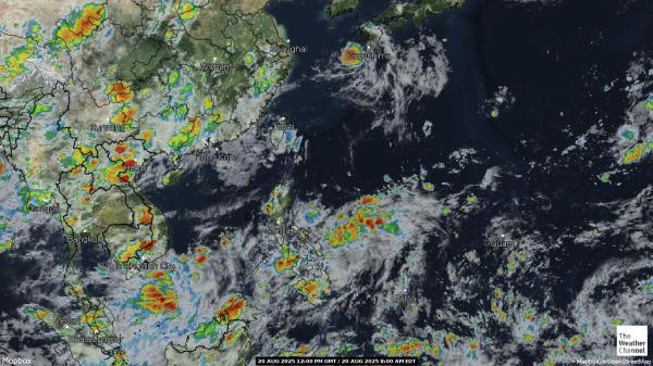 Thailand Wetter Wolke Karte 