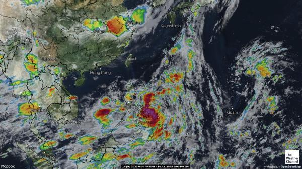 Tonga Wetter Wolke Karte 