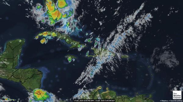 Trynidad i Tobago Chmura pogoda mapa 