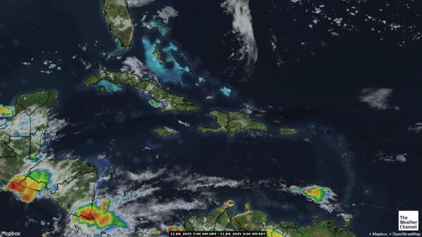 Trinidad y Tobago Mapa del tiempo pronóstico nube 