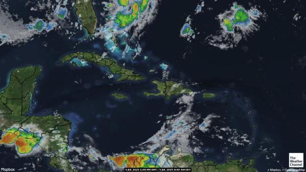 Trinité-et-Tobago Météo nuage carte 