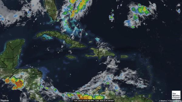 Trinidad og Tobago Vejret sky kort 