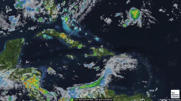 Trinidad ve Tobago Hava bulut haritası 