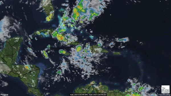 Trinidad und Tobago Wetter Wolke Karte 