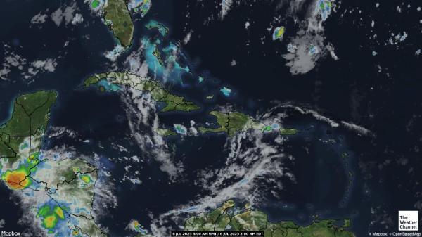 Trinidad ve Tobago Hava bulut haritası 