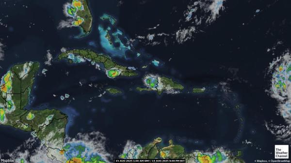 Trinidad und Tobago Wetter Wolke Karte 