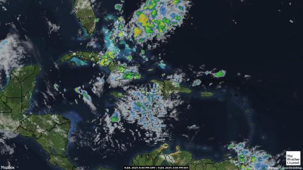 Trinidad og Tobago Vær sky kart 