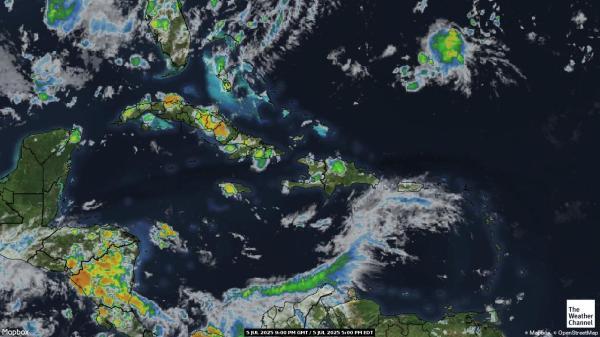 Trinidad og Tobago Vejret sky kort 