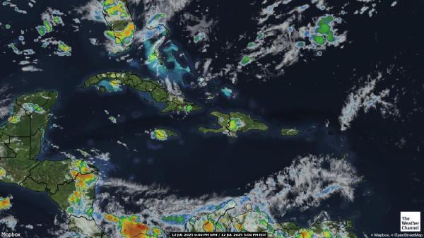 Trinidad en Tobago Weer wolk kaart 