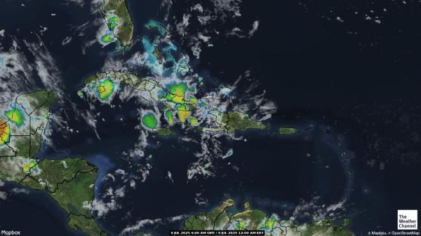Trinidad i Tobago Vremenska prognoza, Satelitska karta vremena 