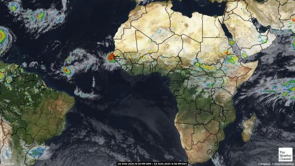 Tunisia Weather Cloud Map 