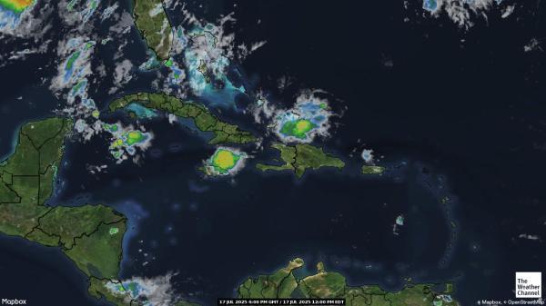 Illes Turks i Caicos Previsió meteorològica, mapa meteorològic per satèl·lit 