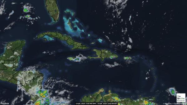 Otoci Turks i Caicos Vremenska prognoza, Satelitska karta vremena 