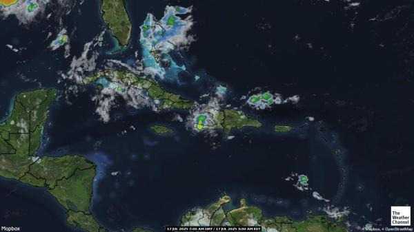 Otoci Turks i Caicos Vremenska prognoza, Satelitska karta vremena 