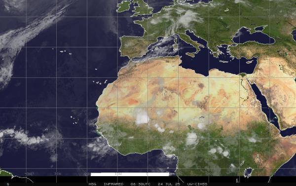 Verenigde Arabische Emiraten Weer wolk kaart 