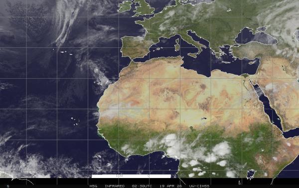 Egyesült Arab Emírségek Időjárás felhő térkép 