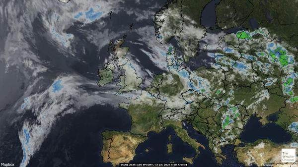 Reino Unido Mapa del tiempo pronóstico nube 