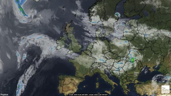 United Kingdom Meteo nuvola mappa 