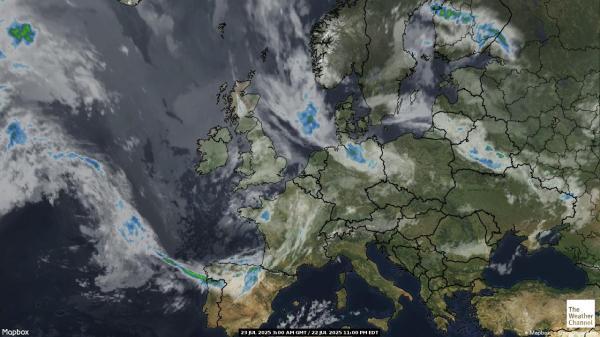 United Kingdom Weather Cloud Map 