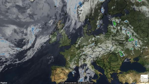 Vereinigtes Königreich Wetter Wolke Karte 