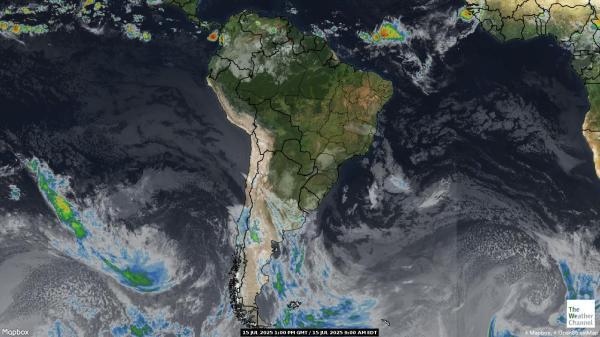 Uruguay Weather Cloud Map 