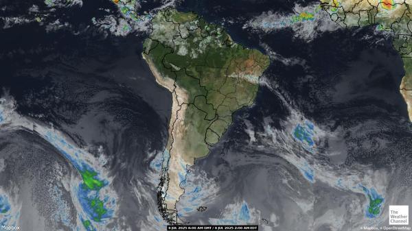 Uruguay Weather Cloud Map 