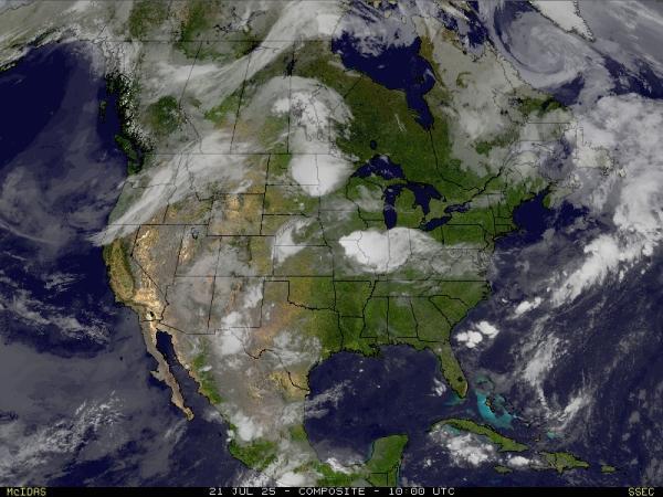 USA Alabama Wetter Wolke Karte 