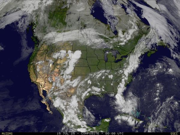 USA Alaska Weather Cloud Map 