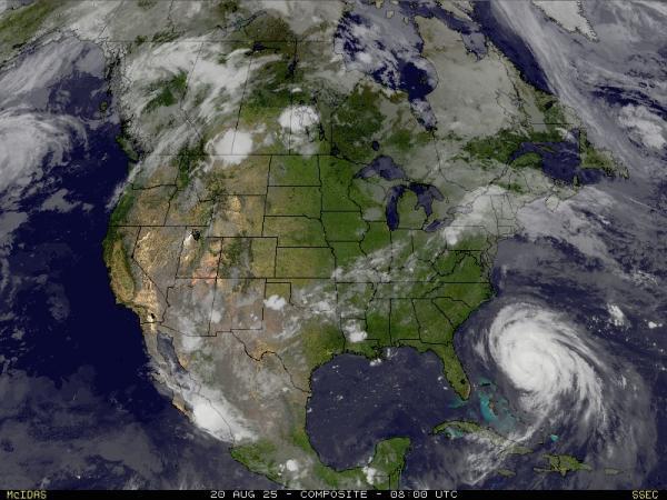 USA Arizona Weather Cloud Map 
