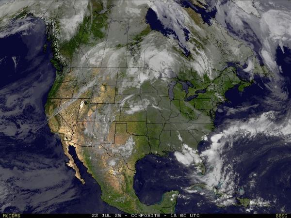 USA Kolorado Chmura pogoda mapa 