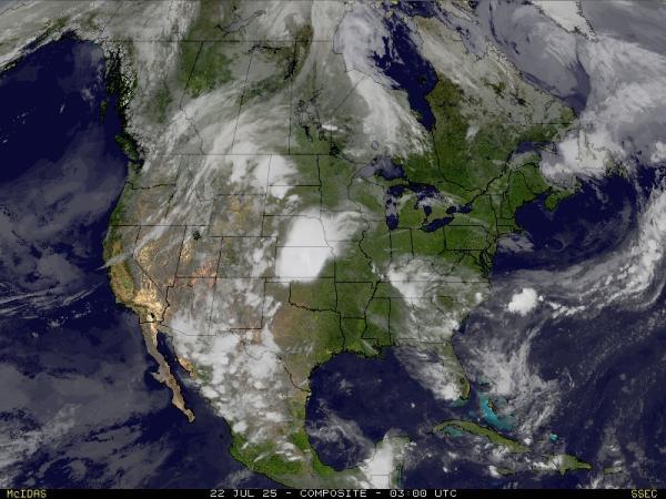 USA Colorado Meteo nuvola mappa 