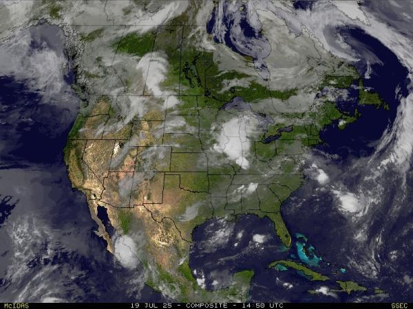 Districte de Columbia dels Estats Units Previsió meteorològica, mapa meteorològic per satèl·lit 