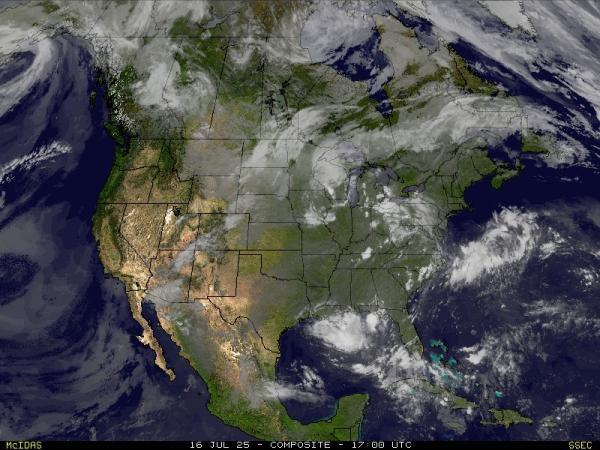 USA Columbia Vejret sky kort 