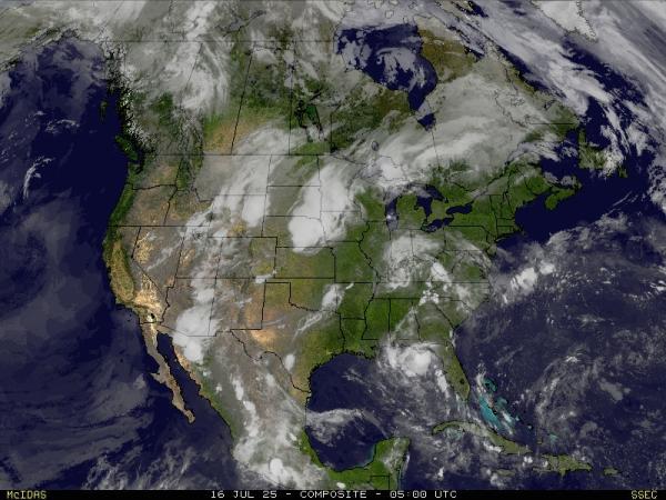 米国コロンビア特別区 天気クラウドマップ 
