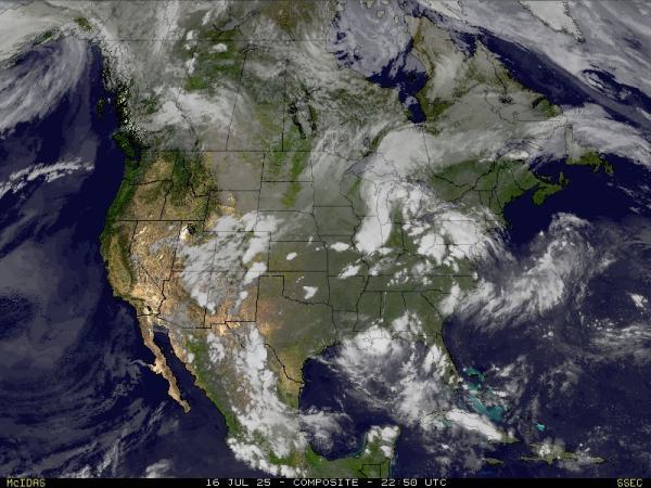 USA Georgia Meteo nuvola mappa 