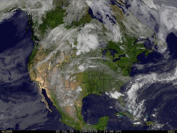 USA Hawaii Wetter Wolke Karte 