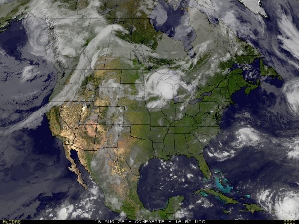 USA Illinois Meteo nuvola mappa 