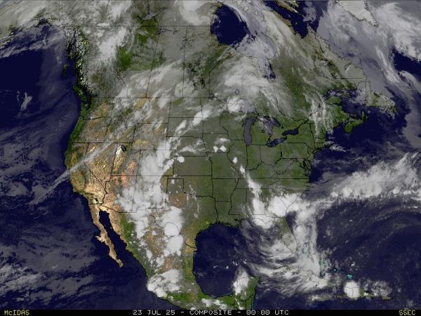 USA Indiana Meteo nuvola mappa 
