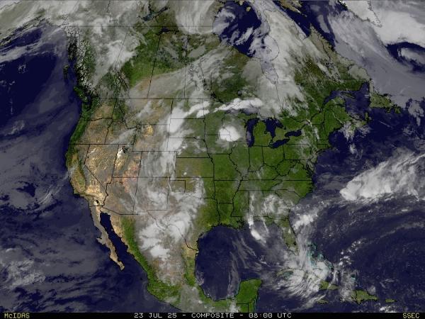 米国インディアナ州 天気クラウドマップ 