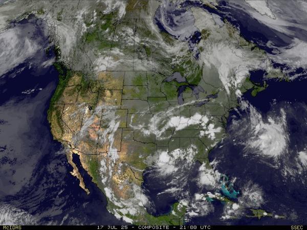 USA Kentucky Meteo nuvola mappa 